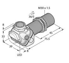 Индуктивный датчик TURCK BI10-EM30WDTC-Y1X