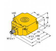 Индуктивный датчик TURCK BI50U-Q80-AP6X2-H1141