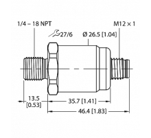 Датчик давления TURCK PT0.1VR-1503-I2-H1143/D840