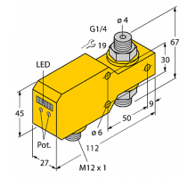 Датчик потока TURCK FCI-D04A4P-LIX-H1141