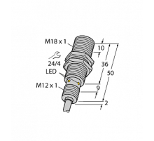 Индуктивный датчик TURCK BI8U-EM18WD-AN6X