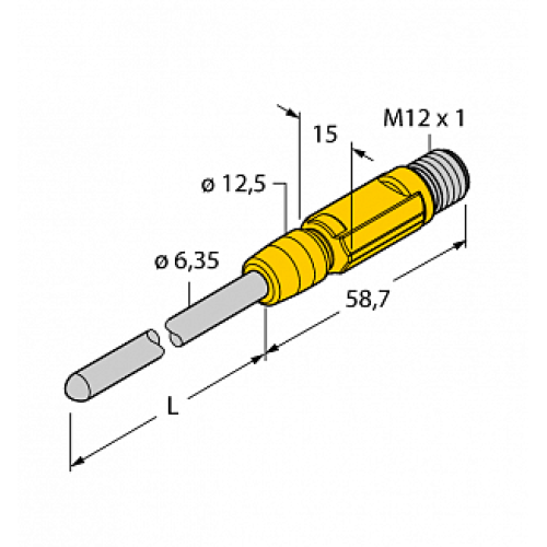 Датчик температуры TURCK TTM-206.35A-CF-LIUPN-H1140-L200 Датчик температуры TURCK TTM-206.35A-CF-LIUPN-H1140-L200