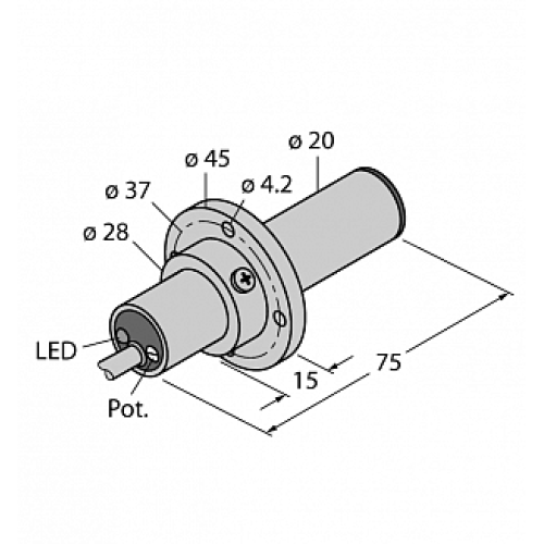 Датчик потока TURCK FCS-K20-AP8X Датчик потока TURCK FCS-K20-AP8X