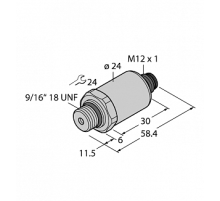 Датчик давления TURCK PT3000PSIG-2021-I2-H1143/X