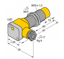 Индуктивный датчик TURCK NI15-G30SK-AP6X