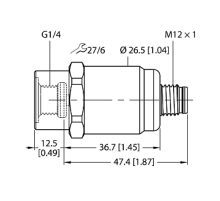 Датчик давления TURCK PT60R-1001-U1-H1141/X