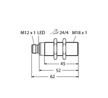 Ультразвуковой датчик TURCK RU50U-S18-AP8X-H1141