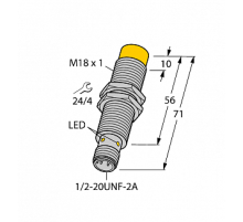 Индуктивный датчик TURCK NI12U-G18-ADZ30X2-B3331