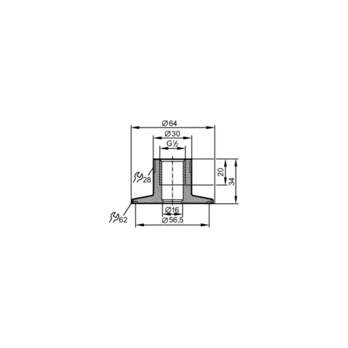 Присоединительный адаптер Tri-Clamp E33402 Присоединительный адаптер Tri-Clamp E33402