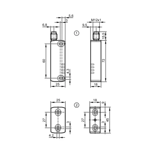 RFID-кодированный датчик безопасности MN708S MN708S RFID-кодированный датчик безопасности MN708S MN708S