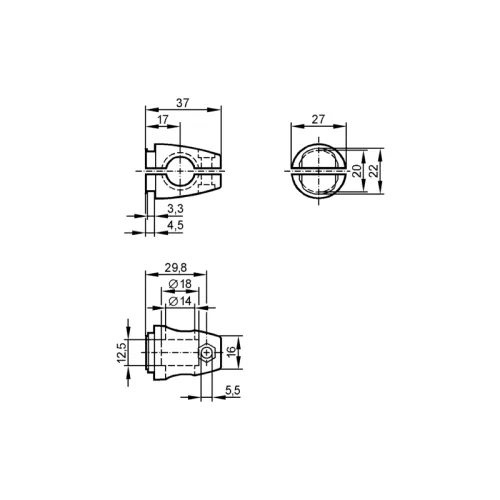 Монтажный набор для датчиков позиционирования E20796