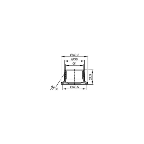 Присоединительный адаптер Tri-Clamp E33601 Присоединительный адаптер Tri-Clamp E33601