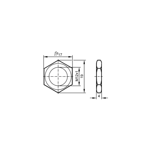 Шестиугольная гайка E10024