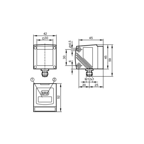 Оптический датчик измерения расстояния O1D105 O1D105