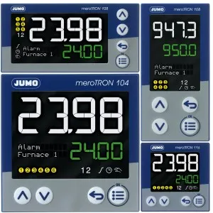 Модульный одно/двухканальный регулятор с функцией ПЛК JUMO meroTRON