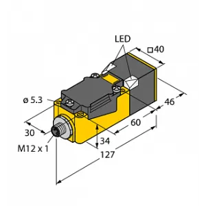 Индуктивный датчик TURCK NI40U-CP40-VP4X2-H1141