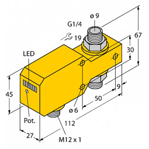 Датчик потока TURCK FCI-D10A4P-LIX-H1141/A Датчик потока TURCK FCI-D10A4P-LIX-H1141/A