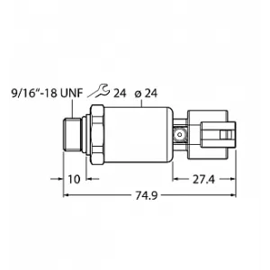 Датчик давления TURCK PT600R-2121-I2-DT043P