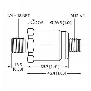 Датчик давления TURCK PT0.25R-1503-I2-H1143/D840