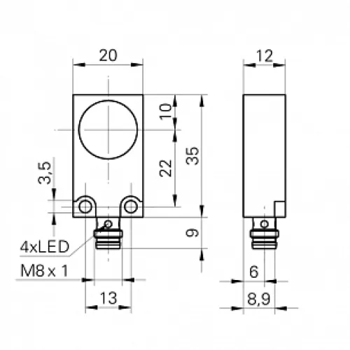 Емкостной датчик уровня Baumer CFDM 20P1500/S35L Емкостной датчик уровня Baumer CFDM 20P1500/S35L