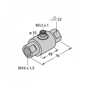 Датчик потока TURCK FCI-D09A4-NA-H1141/M16