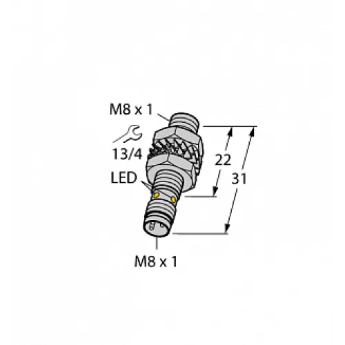 Индуктивный датчик TURCK BI1.5-EG08K-AN6X-V1131 Индуктивный датчик TURCK BI1.5-EG08K-AN6X-V1131