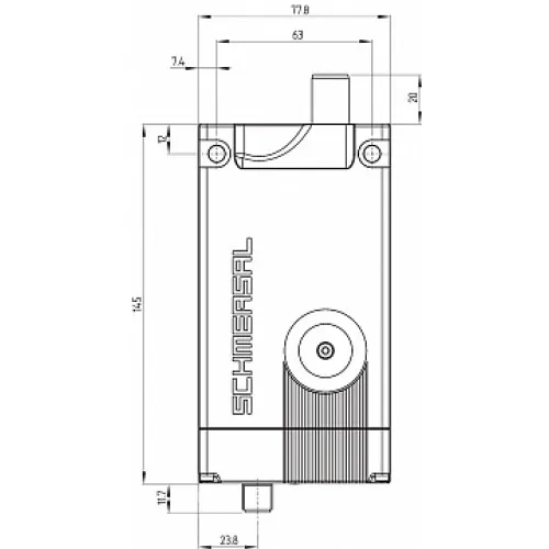 Дверной выключатель безопасности Schmersal AZM400Z-ST-I1-1P2P Дверной выключатель безопасности Schmersal AZM400Z-ST-I1-1P2P