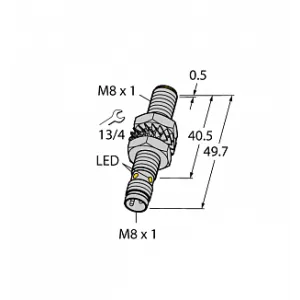 Индуктивный датчик TURCK BI3-M08E-AP6X-V1131