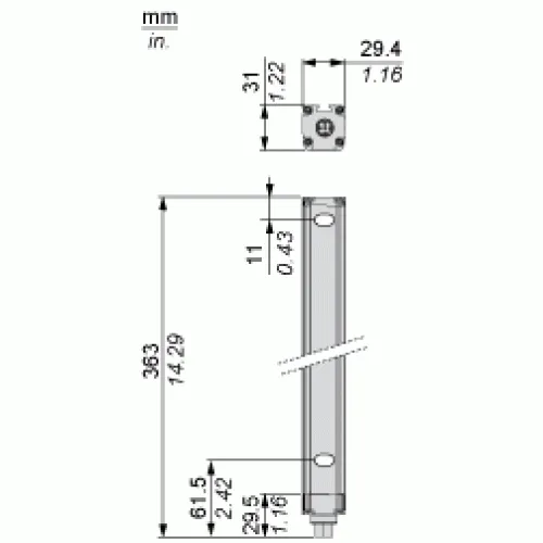 Cветовой барьер безопасности Telemecanique XUSL4E14F031N