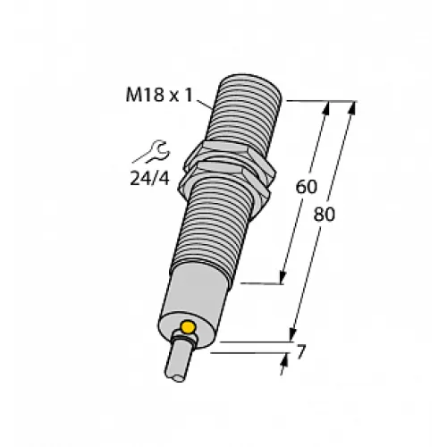Индуктивный датчик TURCK BI5-M18-AZ3X/S120 Индуктивный датчик TURCK BI5-M18-AZ3X/S120