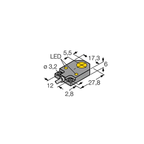 Индуктивный датчик TURCK BI3-Q06-AN6X2 Индуктивный датчик TURCK BI3-Q06-AN6X2