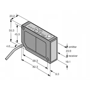  Лазерный датчик расстояния Banner LG10A65PI