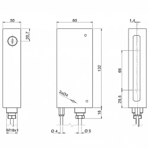 Световая завеса Micro Detectors BX80A/3P-1A Световая завеса Micro Detectors BX80A/3P-1A