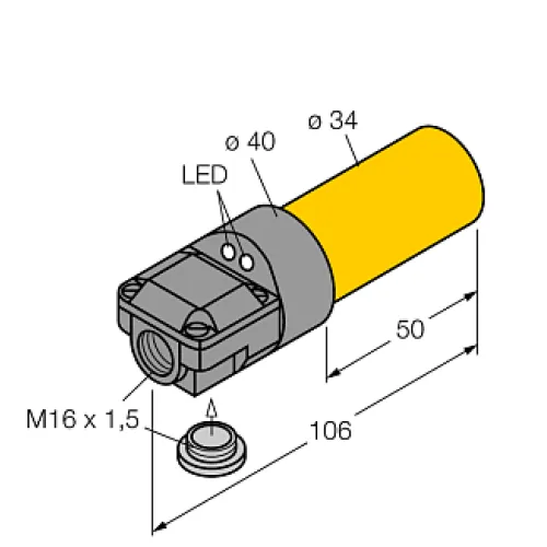 Индуктивный датчик TURCK NI20-K34SR-VP4X2 Индуктивный датчик TURCK NI20-K34SR-VP4X2
