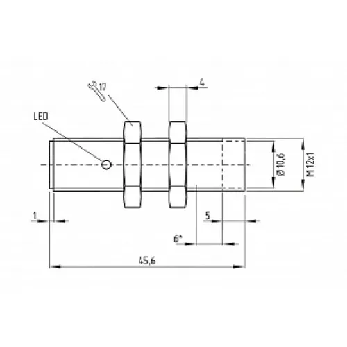 Индуктивный датчик Schmersal IFL 2-12M-01STP Индуктивный датчик Schmersal IFL 2-12M-01STP