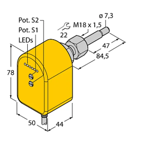 Датчик потока TURCK FTCST-A4P-2ARX/230VAC Датчик потока TURCK FTCST-A4P-2ARX/230VAC
