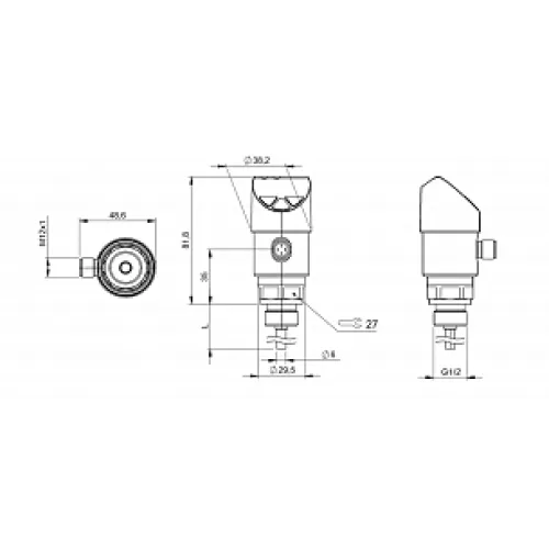 Датчик температуры Balluff BFT 6050-HV003-A00A0C-S4 Датчик температуры Balluff BFT 6050-HV003-A00A0C-S4