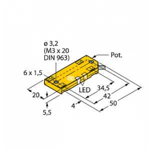 Емкостной датчик TURCK BC10-QF5.5-AN6X2