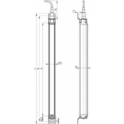 Cветовой барьер безопасности Schmersal SLC440COM-ER-1450-35