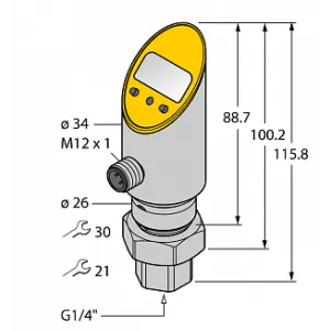 Датчик давления TURCK PS01VR-501-2UPN8X-H1141/3GD