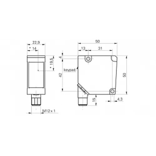 Датчик кромки и ширины Baumer ZADM 023H351.0011 Датчик кромки и ширины Baumer ZADM 023H351.0011