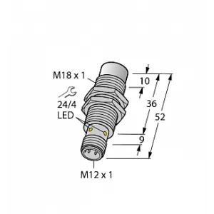 Индуктивный датчик TURCK NI15U-EM18WD-VP6X-H1141