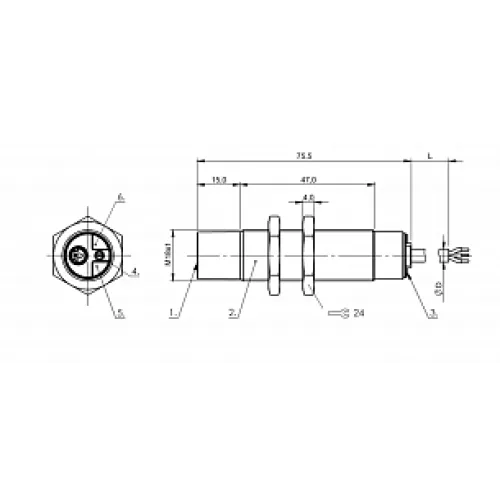 Емкостной датчик уровня Balluff BCS M18B4H1-NOC15H-EP02