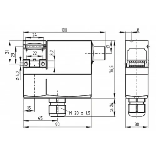 Дверной выключатель безопасности Schmersal AZM170SK-02ZRK-2197-110VAC Дверной выключатель безопасности Schmersal AZM170SK-02ZRK-2197-110VAC