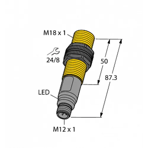 Емкостной датчик уровня TURCK BCT5-S18-UP6X2-H1151 Емкостной датчик уровня TURCK BCT5-S18-UP6X2-H1151