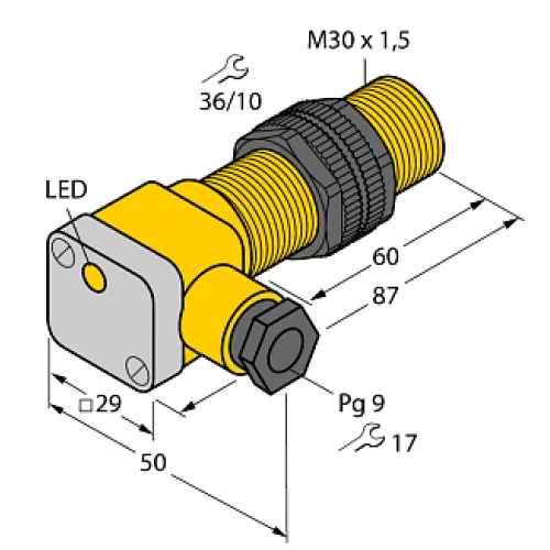 Индуктивный датчик TURCK BI10-P30SK-AP6X Индуктивный датчик TURCK BI10-P30SK-AP6X
