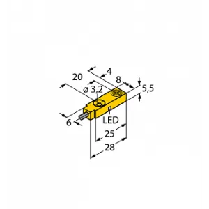 Индуктивный датчик TURCK BI2-Q5.5-AN6X