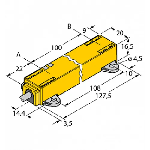 Датчик линейных перемещений TURCK LI100P1-Q17LM1-LU4X2/S97 Датчик линейных перемещений TURCK LI100P1-Q17LM1-LU4X2/S97