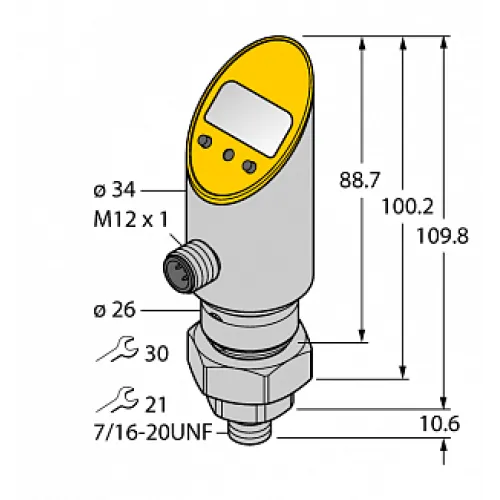 Датчик давления TURCK PS003A-505-LI2UPN8X-H1141 Датчик давления TURCK PS003A-505-LI2UPN8X-H1141