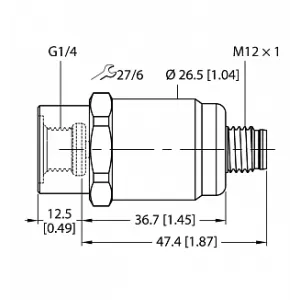 Датчик давления TURCK PT16R-1001-I2-H1141